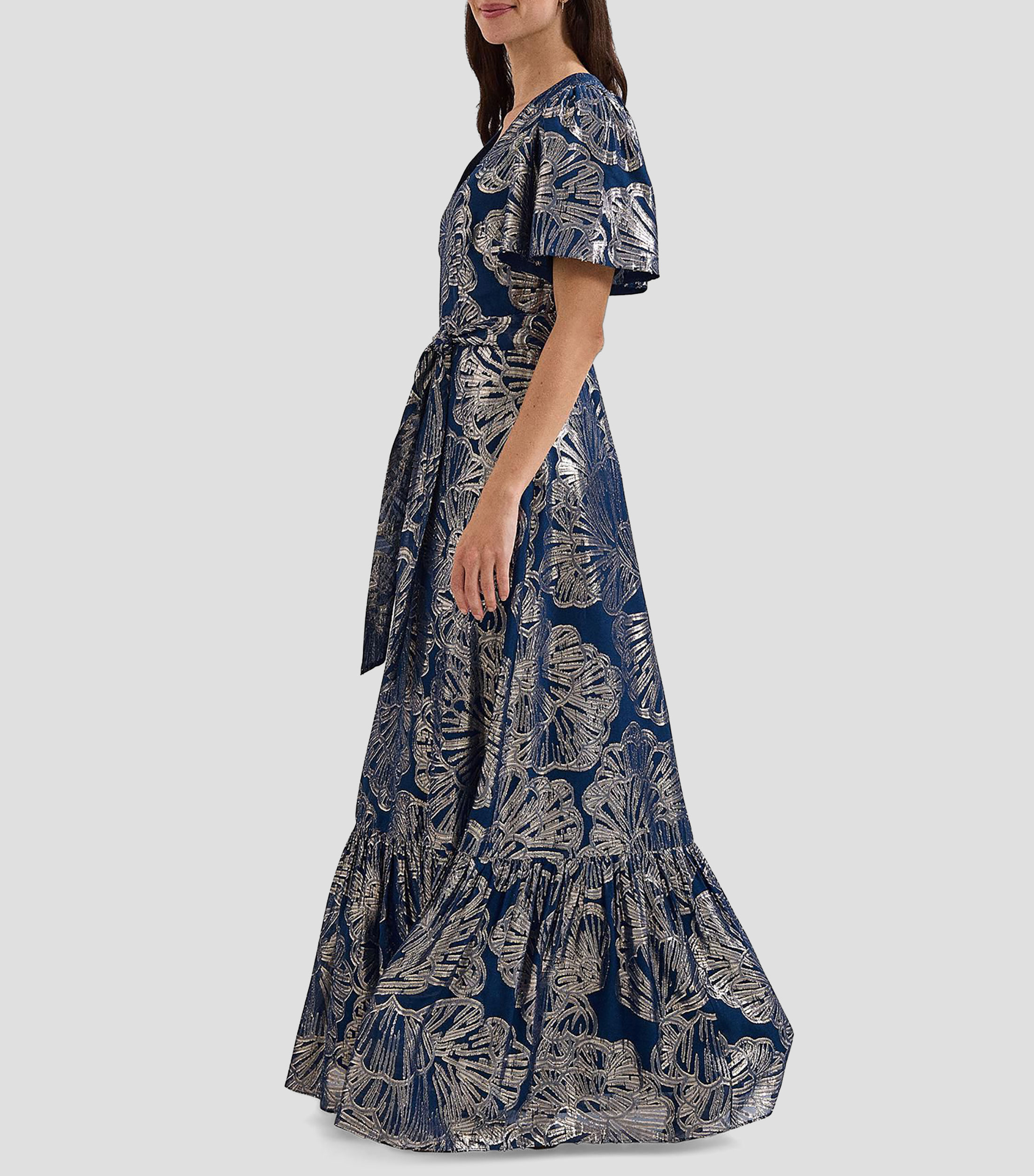 Vestido de fiesta maxi estampado Mujer